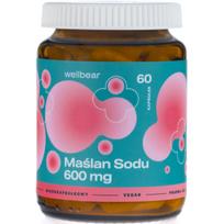 Wellbear natrio butiratas 600 mg - 60 kapsuliu