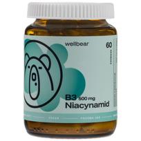 Wellbear vitaminas B3 500 mg - 60 kapsulių