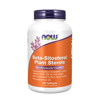 Now Foods Beta-sitosterolio augaliniai steroliai - 180 kapsulių