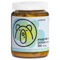 Wellbear Magnesium 100 mg + Potassium 150 mg + Vitamin B6 10 mg - 60 kapsulių