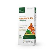 Medica Herbs Kurkuminas 98% piperino - 60 kapsulių