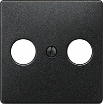 TV cover plate, carbon metallic, Delta I-System 5TG1223 | 4001869233956