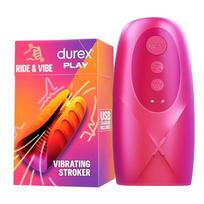 Durex Play Ride&Vibe Vibruojantis vyriškas masturbatorius atsparus vandeniui