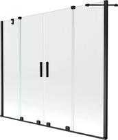 Vonios sienelė Mexen Velar Duo II, juoda, 200x150 cm