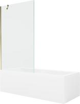 Vonia Mexen Cubik su apdaila ir stiklo sienele, 150x70 cm + 100 cm