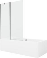 Vonia Mexen Cube su apdaila ir stiklo sienele, 170x80 cm + 120 cm