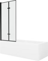 Vonia Mexen Cubik su apdaila ir stiklo sienele, 160x70 cm + 80 cm (II)
