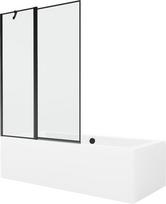 Vonia Mexen Cube su apdaila ir stiklo sienele, 170x80 cm + 120 cm