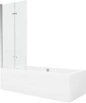 Vonia Mexen Cube su apdaila ir stiklo sienele, 180x80 cm + 80 cm (II)