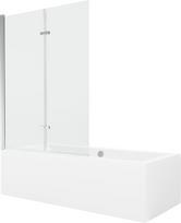 Vonia Mexen Cube su apdaila ir stiklo sienele, 170x80 cm + 120 cm (II)