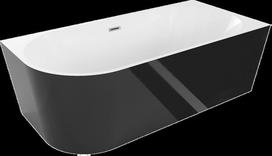 Vonia Mexen Mia, dešininė, 170 x 80 cm, White/Black+Chrome