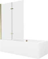 Vonia Mexen Cube su apdaila ir stiklo sienele, 180x80 cm + 120 cm (II)