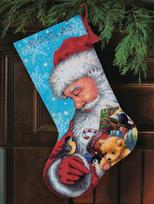 Dimensions siuvinėjimo rinkinys: Kalėdinė kojinė Santa ir žaislai