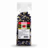 Mėlynoji arbata (clitoria ternatea) Mėlynosios balnapupės žiedai, 50 g