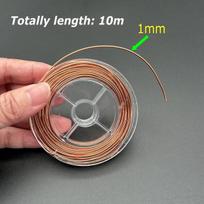 Emaliuota varinė viela 10m, 1mm storio, laidžiam naudojimui