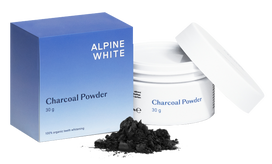 ALPINE WHITE Charcoal dantis balinantys milteliai, 30 g