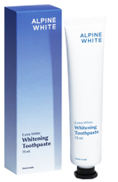 ALPINE WHITE Extra White, aktyvintos anglies dantų pasta, 75 ml