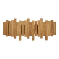 Natūralios spalvos iš ąžuolo masyvo sieninė lentyna 3 cm Caltra – House Nordic