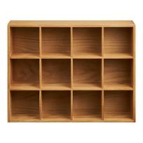 Natūralios spalvos kelių aukštų sieninė lentyna iš ąžuolo 11 cm Soria – House Nordic