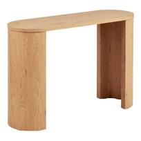 Natūralios spalvos konsolinis staliukas iš ąžuolo 38x114 cm Bibione – House Nordic