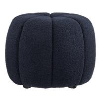 Tamsiai mėlynos spalvos iš boucle pufas Paisley – House Nordic