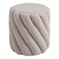 Pilkos spalvos iš boucle pufas Sana – House Nordic