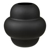 Juodos spalvos iš stiklo vaza (aukštis 20 cm) Vera – House Nordic