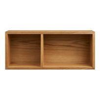 Natūralios spalvos kelių aukštų sieninė lentyna iš ąžuolo 71 cm Oshawa – House Nordic