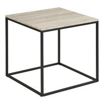 Šoninis stalas su akmens dekoru 45x45 cm Vita – House Nordic