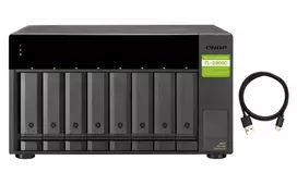 "QNAP TL-D800C 8-bay desktop USB-C 3.1 Gen2 10Gbps JBOD expansion unit"