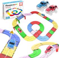 PICASSO TILES Magnetinis konstruktorius Race track 30 det., PTR30