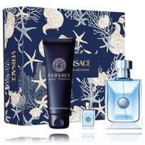 Versace Pour Homme rinkinys vyrams (100 ml. EDT + 5 ml. EDT + 150 ml. dušo gelis) - Rinkinys