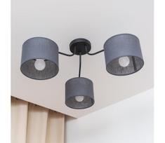 Prigludusi liustra ALBA 3xE27/15W/230V pilka