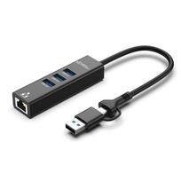 MicroConnect Premium USB 3.2 Gen 1 Hub  4-Port with Ethernet and
