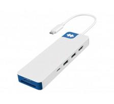 Hyper HyperDrive Flex 8 Port USB-C Hub, White/Blue | HD4102BUGL | HDMI ports quantity 1