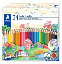 Staedtler - Noris erasable colour pencils with eraser – 24 pcs (144 50NC24)