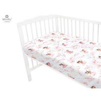 MIMINU paklodė lovytei su guma Wonderland pink, 120x60 cm