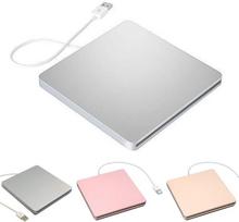 Optinis įrenginys Optiniai įrenginiai, išorinis USB 2.0 DVD įrenginys | VCD / CD įrašymo įrenginys Suderinamas su Mac OS ir Windows, Pink