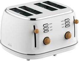 Witt Premium Wood four-slice toaster, white (61120069)