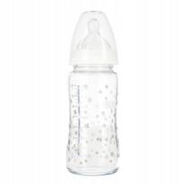 NUK buteliukas stiklinis First Choice+, 240 ml, 0-6