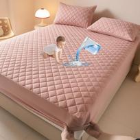 Vandeniui atsparus čiužinio užvalkalas nuo erkių, minkštas, patogus, kvėpuojantis lova, pritaikytas paklodė, neįskaitant pagalvės užvalkalo only pillowcases rožinė