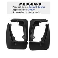 2024 2025 FOR Renault Kaptur Purvasaugis Sparnas Purvo Atvartai Apsaugos Purvo Atvartai Automobilio Aksesuarai Priekinis Galinis 4vnt juoda