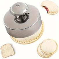 Stainless Steel Sandwich Cutter and Sealer - Durable, Versatile, Multi-Functional Breakfast Maker and Baking Tool - Essential Kitchen Gadget 1pc gray