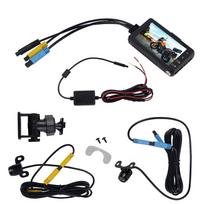 Motociklo kameros DVR variklis KY-MT18 Dash Cam Special Dviejų takelių priekinis galinis įrašymo įrenginys Night Vision G jutiklio motociklo juodoji dėžutė juoda