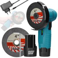 12 V 19500 aps./min M5 kampinis šlifuoklis šepečiu variklis Elektrinis šlifavimo įrankis Daugiafunkcis ličio pjovimas 2pcs batteries EU Plug įvairiaspalvis