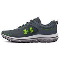 Under Armour Charged Assert 10 Žvyro ir Lime Surge Vyriški sportbačiai Pilki 3026175-100 43 black