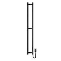 Elektrinė rankšluosčių kabykla Hygge Slim 117x14 cm, juodos matinės spalvos