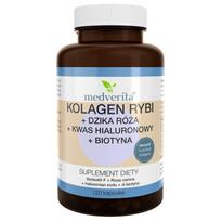 Medverita Žuvų kolagenas Verisol ® F + erškėtuogės + hialurono rūgštis + biotinas - 120 kapsulių