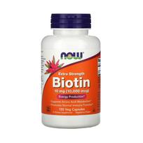Now Foods Extra stiprus biotinas 10.000 mcg - 120 kapsulių