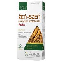 Medica Herbs Korėjietiškas ženšenis Forte 400 mg - 60 kapsulių